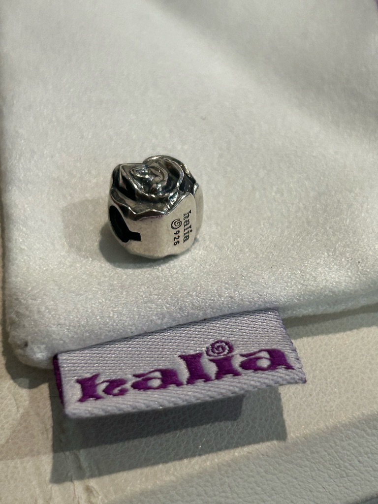 New Halia “Rose” Bead Charm - Sterling Silver